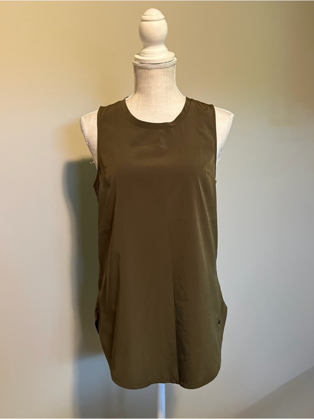 Abercrombie & Fitch Olive Green Sleeveless Women's Top